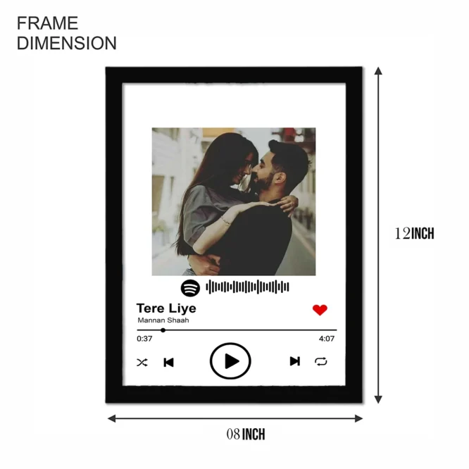 Customized Photo Frame With Spotify Music Printed - Image 5